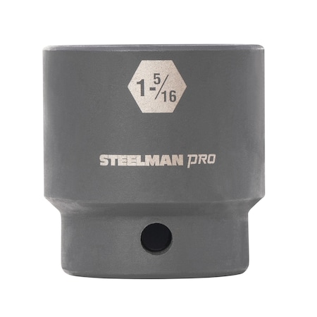 Steelman 1/2-Inch Drive x 1-5/16-Inch Shallow 6-Point Impact Socket 60508